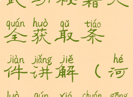 河洛群侠传武功秘籍大全获取条件讲解(河洛群侠传功法获取)