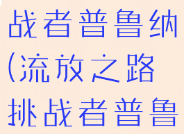 流放之路挑战者普鲁纳(流放之路挑战者普鲁纳)