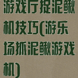 游戏厅捉泥鳅机技巧(游乐场抓泥鳅游戏机)