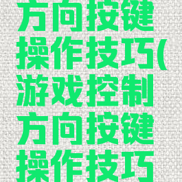 游戏控制方向按键操作技巧(游戏控制方向按键操作技巧图)