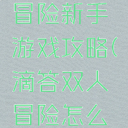 滴答双人冒险新手游戏攻略(滴答双人冒险怎么玩)