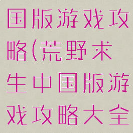 荒野求生中国版游戏攻略(荒野求生中国版游戏攻略大全)