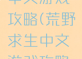 荒野求生中文游戏攻略(荒野求生中文游戏攻略视频)