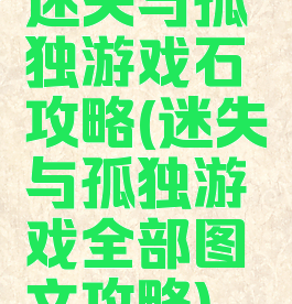 迷失与孤独游戏石攻略(迷失与孤独游戏全部图文攻略)