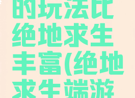 这款游戏的玩法比绝地求生丰富(绝地求生端游玩法介绍)