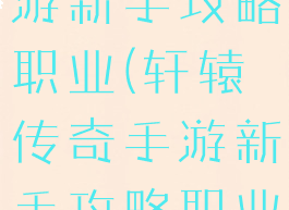 轩辕传奇手游新手攻略职业(轩辕传奇手游新手攻略职业选择)
