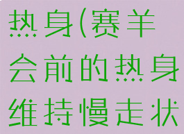 赛羊会前的热身(赛羊会前的热身维持慢走状态)