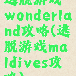 逃脱游戏wonderland攻略(逃脱游戏maldives攻略)