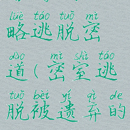 遗弃的新娘游戏攻略逃脱密道(密室逃脱被遗弃的新娘全攻略26)