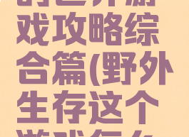 野外生存的世界游戏攻略综合篇(野外生存这个游戏怎么玩)