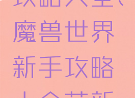 魔兽世界单机新手攻略大全(魔兽世界新手攻略大全萌新入门必看教学)