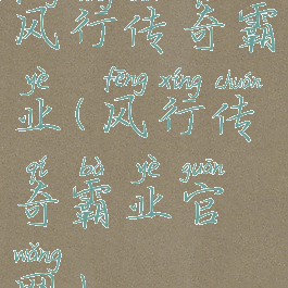 风行传奇霸业(风行传奇霸业官网)