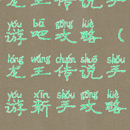龙王传说手游吧攻略(龙王传说手游新手攻略)