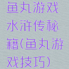 鱼丸游戏水浒传秘籍(鱼丸游戏技巧)