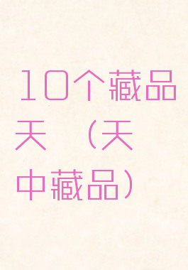 10个藏品天谕(天谕中藏品)