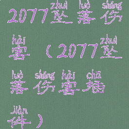 2077坠落伤害(2077坠落伤害插件)