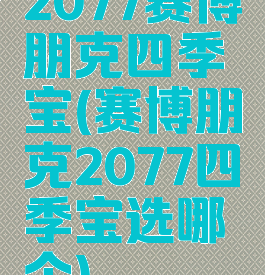 2077赛博朋克四季宝(赛博朋克2077四季宝选哪个)