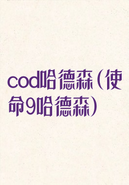 cod哈德森(使命9哈德森)