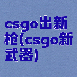 csgo出新枪(csgo新武器)