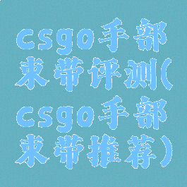 csgo手部束带评测(csgo手部束带推荐)