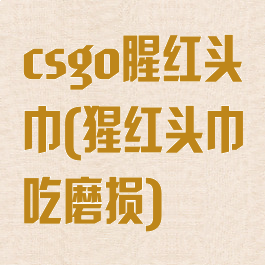 csgo腥红头巾(猩红头巾吃磨损)