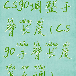csgo调整手臂长度(csgo手臂长度怎么调)