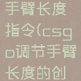 csgo调整手臂长度指令(csgo调节手臂长度的创意工坊)