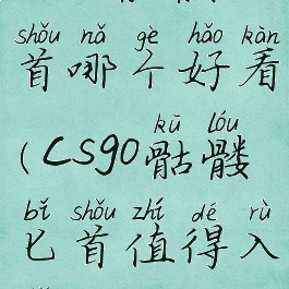 csgo骷髅匕首哪个好看(csgo骷髅匕首值得入手吗)