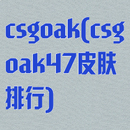 csgoak(csgoak47皮肤排行)