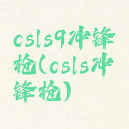 csls9冲锋枪(csls冲锋枪)