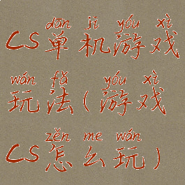 cs单机游戏玩法(游戏cs怎么玩)