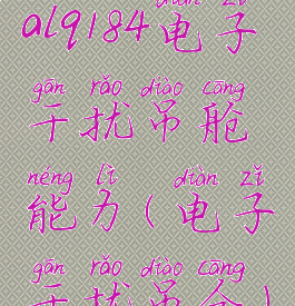 alq184电子干扰吊舱能力(电子干扰吊仓)