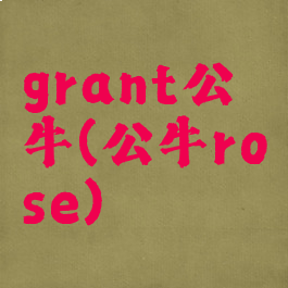 grant公牛(公牛rose)