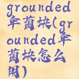 grounded伞菌块(grounded伞菌块怎么用)