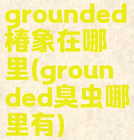 grounded椿象在哪里(grounded臭虫哪里有)