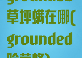 grounded草坪螨在哪(grounded除草峰)