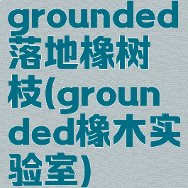 grounded落地橡树枝(grounded橡木实验室)
