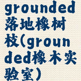 grounded落地橡树枝(grounded橡木实验室)