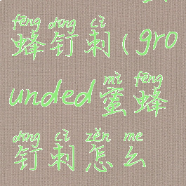 grounded蜜蜂钉刺(grounded蜜蜂钉刺怎么得)