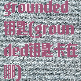 grounded钥匙(grounded钥匙卡在哪)