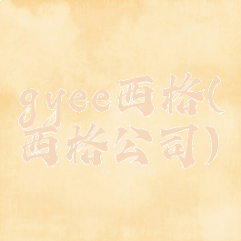 gyee西格(西格公司)