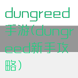 dungreed手游(dungreed新手攻略)