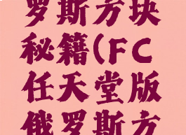 fc游戏俄罗斯方块秘籍(FC任天堂版俄罗斯方块)