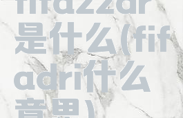 fifa22dr是什么(fifadri什么意思)