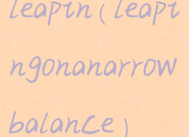 leapin(leapingonanarrowbalance)