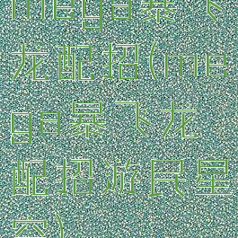 mega暴飞龙配招(mega暴飞龙配招游民星空)