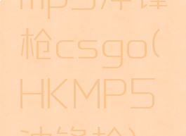 mp5冲锋枪csgo(HKMP5冲锋枪)