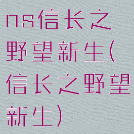 ns信长之野望新生(信长之野望新生)