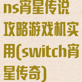 ns宵星传说攻略游戏机实用(switch宵星传奇)