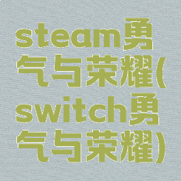 steam勇气与荣耀(switch勇气与荣耀)